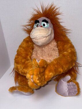Disney Store Jungle Book NICE SOFT KING LOUIE ORANGUTAN 12" Plush Stuffed Animal